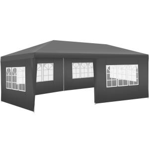 Pavillon imperméable 6x3 m avec 5 parties latérales amovibl…