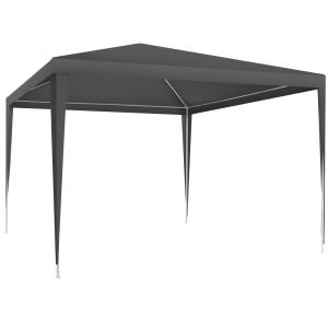 Pavillon imperméable avec système enfichable 3x3m gris