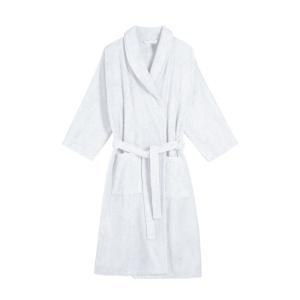 Peignoir col châle en coton BIO Taille L Blanc