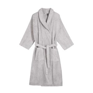 Peignoir col châle en coton BIO Taille L Perle