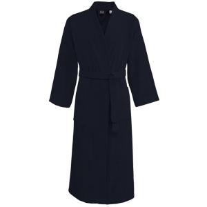 Peignoir col kimono en coton  Bleu Nuit XXXXL