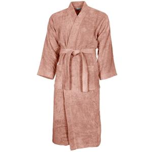 Peignoir col kimono en coton  Nude L