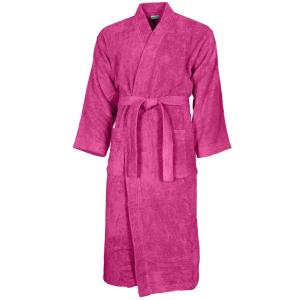 Peignoir col kimono en coton  Rose Indien S