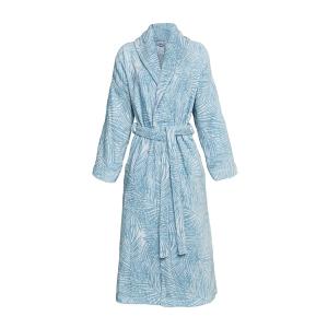 Peignoir coton bleu clair xs