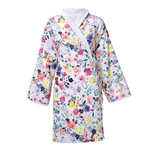 Peignoir coton rose foncé m
