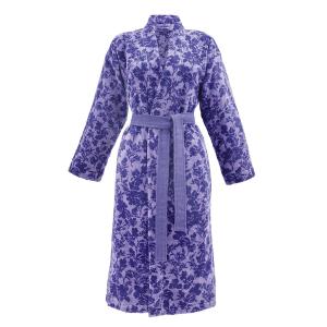 Peignoir coton violet xs