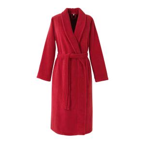 Peignoir de bain en  coton rouge XL