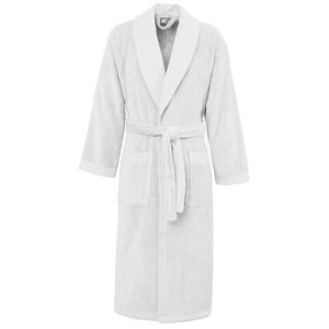 Peignoir de bain mixte col châle Blanc XXL
