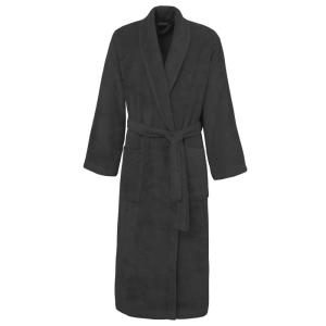 Peignoir de bain mixte col châle en coton 420 g/m² Anthraci…