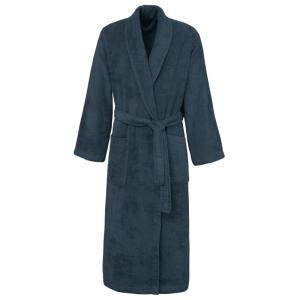Peignoir de bain mixte col châle en coton 420 g/m² Denim L