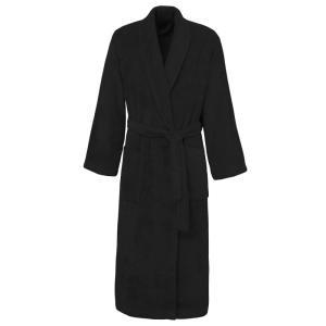Peignoir de bain mixte col châle en coton 420 g/m² Noir XXX…