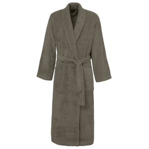 Peignoir de bain mixte col châle en coton 420 g/m² Noisette…