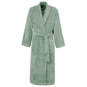 Peignoir de bain mixte col châle en coton 420 g/m² Sauge L
