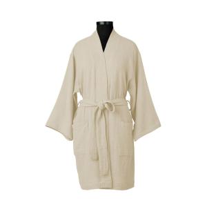 Peignoir kimono gaze de coton sable 95x64