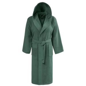 Peignoir mixte à capuche uni 420 g/m²  lichen M