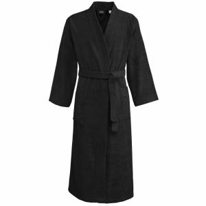 Peignoir mixte kimono en coton Noir XL