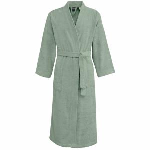 Peignoir mixte kimono en coton Sauge S