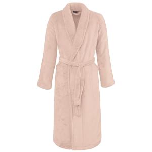 Peignoir mixte polaire chaud doublé  poudre L