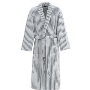 Peignoir polaire homme femme côtelé extra dou blanc/lichen…