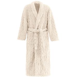 Peignoir polaire mixte doux et chaux  ecru XL