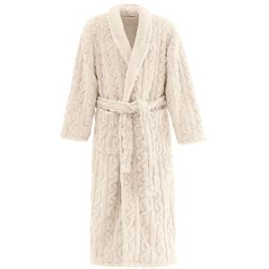 Peignoir polaire mixte doux et chaux  ecru XXL