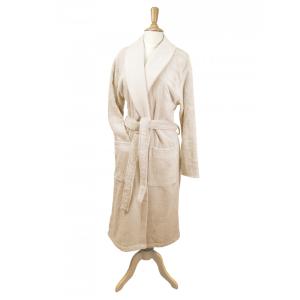 Peignoir  pur coton beige taille XXL