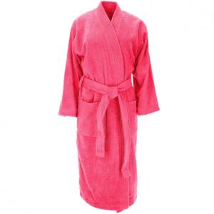 Peignoir unisexe en coton rose s