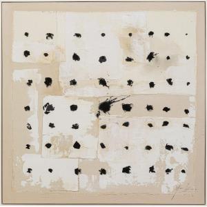 Peinture Frame Creative Dots 123x123cm Kare Design