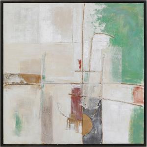 Peinture Frame Dust 120x120cm verte Kare Design