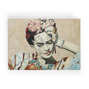 Peinture sur toile 60x40 imprimé HD collage Frida