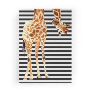 Peinture sur toile 60x40 imprimé HD giraffe