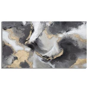 Peinture sur toile abstraite multicolore 120x3,8x80  cm