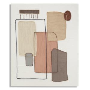 Peinture sur toile abstraite multicolore 80x2,8x100 cm