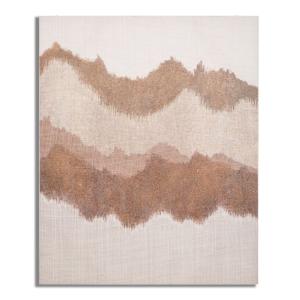 Peinture sur toile abstraite multicolore 80x3,7x100  cm