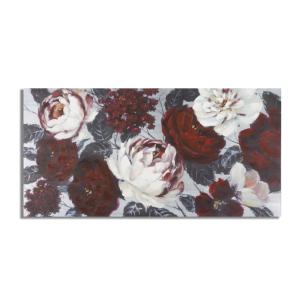 Peinture sur toile multicolore fleurs 120x3,7x60 cm