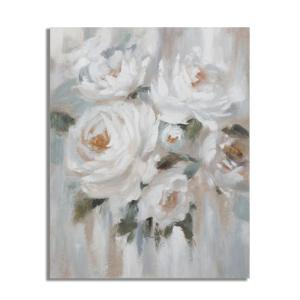 Peinture sur toile multicolore fleurs 80x3,7x100 cm