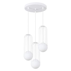 Pendentif acier blanc H 115 cm