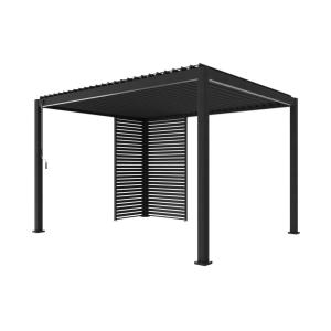 Pergola bioclimatique 4x3m anthracite   persienne 100cm et…