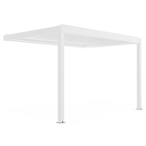 Pergola bioclimatique adossée motorisée en aluminium 3x4 m…