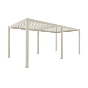 Pergola bioclimatique aluminium 6x3m beige
