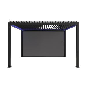 Pergola bioclimatique aluminium motorisée 4x3m led, store 4…