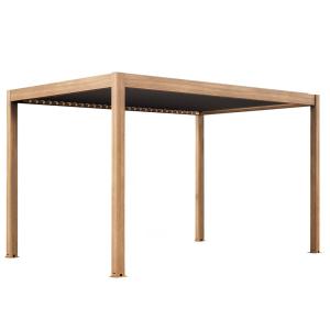 Pergola bioclimatique autoportée et motorisée éclairée 3x4m…