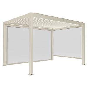 Pergola bioclimatique autoportée motorisée éclairée 3 x 4m…