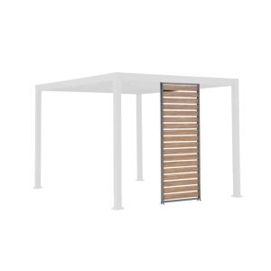Persienne 100 cm pour pergola aluminium effet bois anthraci…