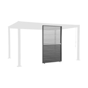 Persienne à lames orientables 130cm pour pergola anthracite