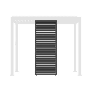 Persienne lames orientables 100cm pour pergola anthracite