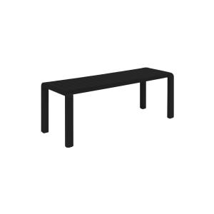 Petit banc en aluminum noir