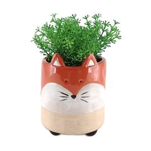 Petit cache-pot en forme de renard 10 cm