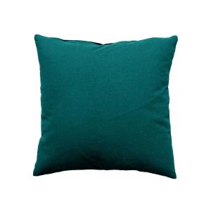 Petit coussin déhoussable vert émeraude 40 x 40 cm