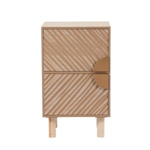 Petit meuble de rangement 2 tiroirs sculptés